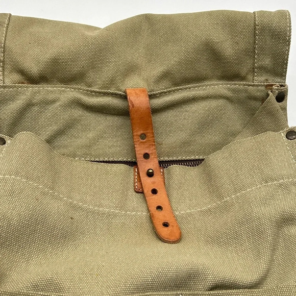 Will Leather Goods River Dome Rucksack Backpack Canvas Leather Multi Color - Picture 11 of 16